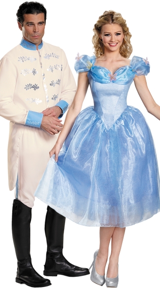 Prince Charming and Cinderella Couples Costume, Men\'s Prince Charming Costume, Mens Prince Costume, Cinderella Prince Costume, Disney Princess Cinderella Costume, Cinderella Movie Adult Deluxe, Cinderella Halloween Costume