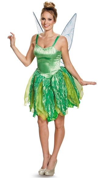 Adult Tinkerbell Costume, Womens Tinker Bell Costume, Tinkerbell Halloween Costume
