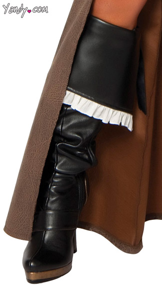 Deluxe Pirate Captain Boot Cover, Pirate Costume Boot Covers