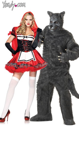 Riding Hood And Wolf Couples Costume Little Red Riding