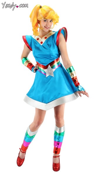 Rainbow Brite Deluxe Costume, Rainbow Brite Halloween Costume, Rainbow Bright Costume