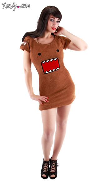Brown Domo Costume, Domo Kun Costume, Domo Halloween Costume