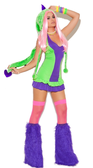 Dino Doll Costume, Furry Dinosaur Costume, Sexy Stegosaurus Costume