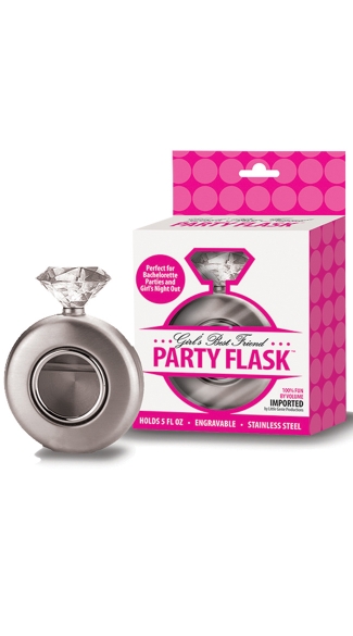 Girl\'s Best Friend Party Flask, Bachelorette Flask, Bachelorette Party Gag, Girly Flask
