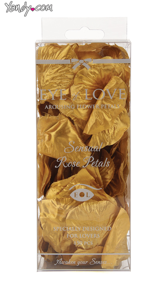Sexy Gold Rose Petals, Sensual Bedroom Flowers, Romantic Flower Petals