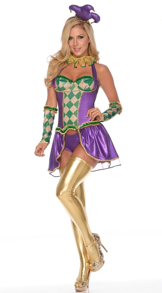 Mardi Gras Jester Costume Deluxe Mardi Gras Costume Deluxe Jester Costume Sexy Jester Costume