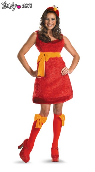Sexy Adult Elmo Costume, Adult Elmo Halloween Costume, Adult Tickle Me Elmo Costume