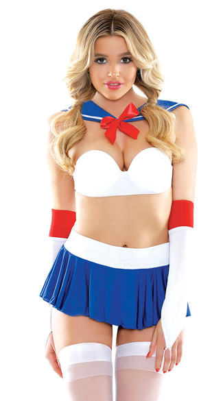 Sailor Luv Lingerie Costume, Sexy Sailor Lingerie Costume, Anime