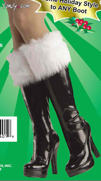 Sexy Fur Boot Cuffs, Santa Boot Cuffs