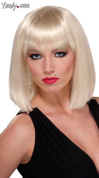 Blonde Vibe Wig Short Blonde Wig Blonde Wig With Bangs