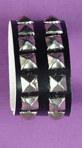 Double Length Studded Wristband, Gothic Studded Wristband, Edgy Studded Bracelet