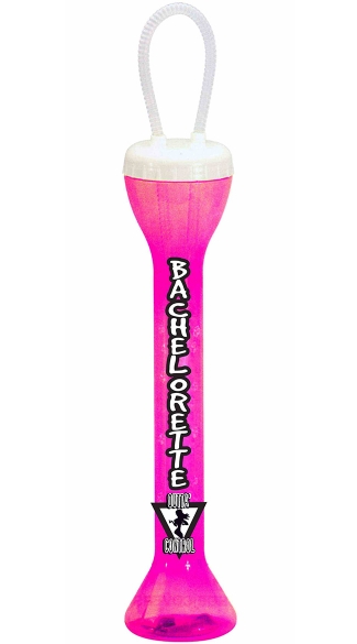 Bachelorette Yard Glass, Pink Bachelorette Party Glass