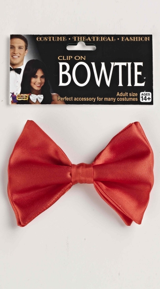 Red Clip On Bow Tie, Costume Bow Tie, Red Bow Tie, Costume Accessory