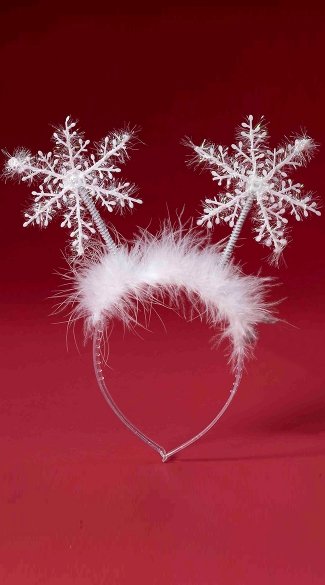 Snowflake Headband, Christmas Headband, Snow Head Band