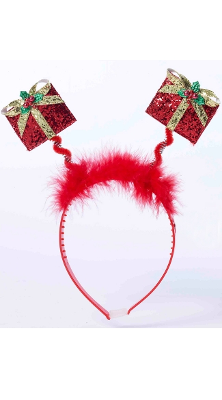 Holiday Presents Headband, Hair Accessories For Girls, Feather Hair Accessories