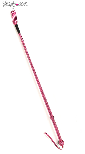 Metallic Pink Riding Crop, Pink Crop