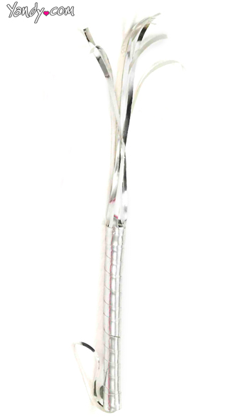 Metallic Silver Cat-O-Nine-Tails, Silver Whip