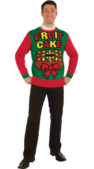 Plus Size Fruit Cake Ugly Sweater, Plus Size Cheap Ugly Sweaters, Plus Size Ugly Sweater Party