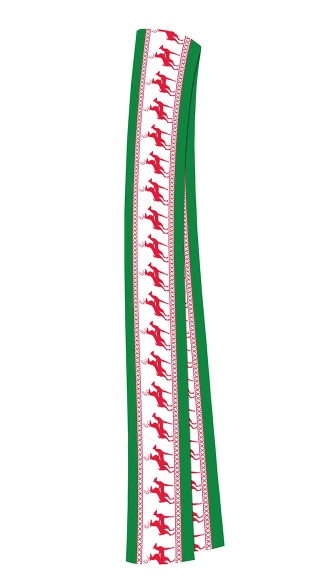 Naughty Reindeer Scarf, Reindeer Print Scarf, Reindeer Games Scarf