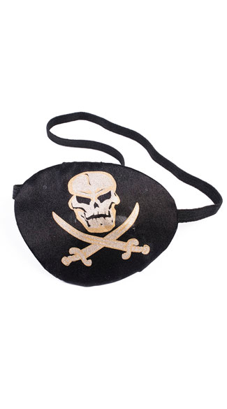 Skull and Crossbones Eye Patch, Pirate Eye Patch, Black Eye Patch