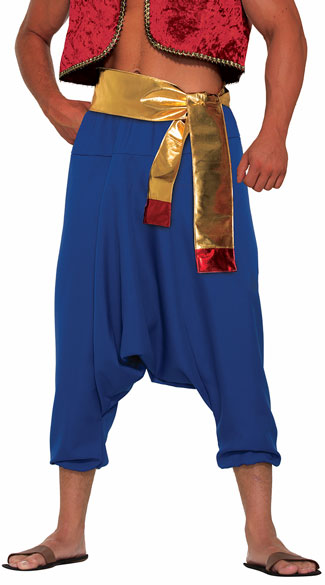 Desert Prince Blue Pants, Men\'s Draping Pants, Men\'s Harem Pants