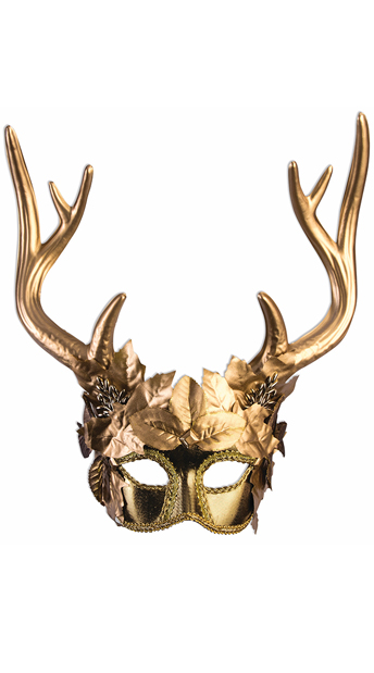 Golden Faun Mask, mythical creature mask - Yandy.com
