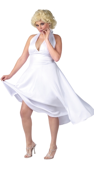 Plus Size Screen Goddess Costume, Classic Fifties Costume, Costumes with Wig