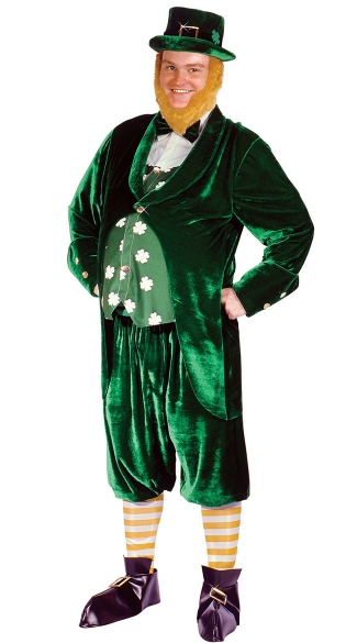 St Pat Leprechaun Costume, Leprechaun Costume for Men, St Patricks Day Costume for Men