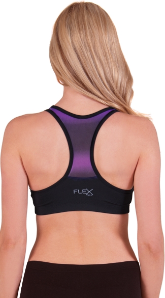 Push-up Racer Back Ombre Sports Bra, Cute sports Bras, Supportive Sports Bra