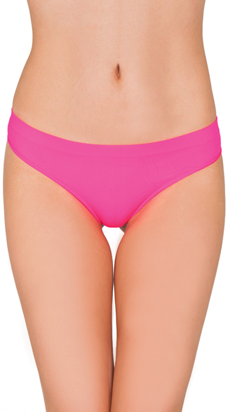Seamless Smooth Thong, No Panty Lines Thong, Spandex Thong