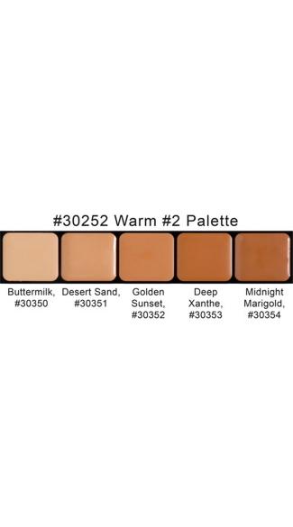 HD Glam Creme Palette Warm 2, Warm Tone Make Up Palette