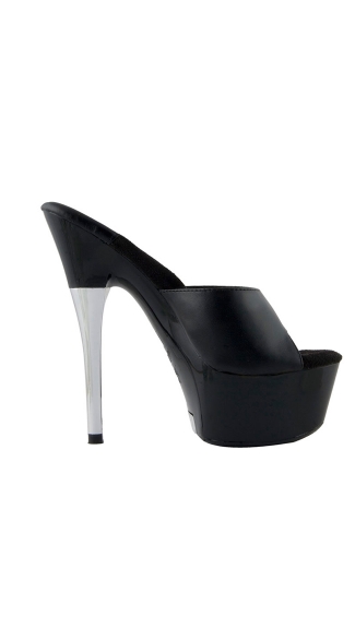 6\" Platform Mule With Metal Heel