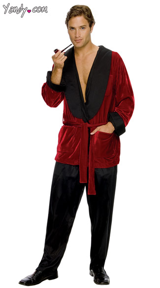 Hugh Hefner Costume, Men\'s Hugh Hefner Halloween Costume