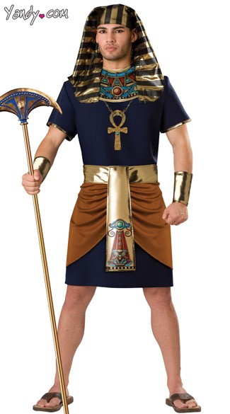 Mens Pharaoh Costume, Mens Egyptian Costumes, Egyptian King Costume