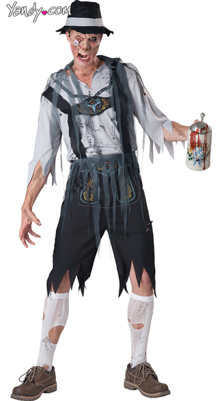 Men\'s Oktoberfeast Costume, Men\'s Zombie Costume, Men\'s Oktoberfest Costume