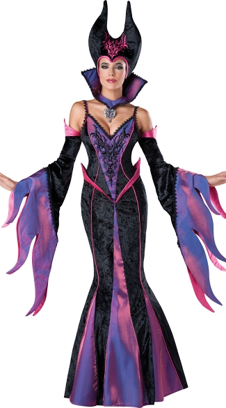 Deluxe Fairytale Witch Costume, Dark Sorceress Costume, Movie Witch Costume