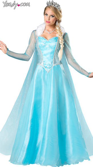 Snow Princess Costume, Adult Frozen Costume, Sexy Elsa Costume
