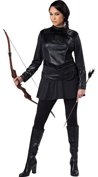 Plus SIze Warrior Huntress Costume, Plus Size Warrior Costume, Plus Size Shooter Costume