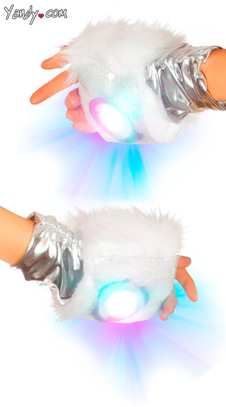 Light-Up Faux Fur Gloves