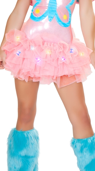 Pink Light Up Butterfly Tutu, Pink Tutu with Butterflies