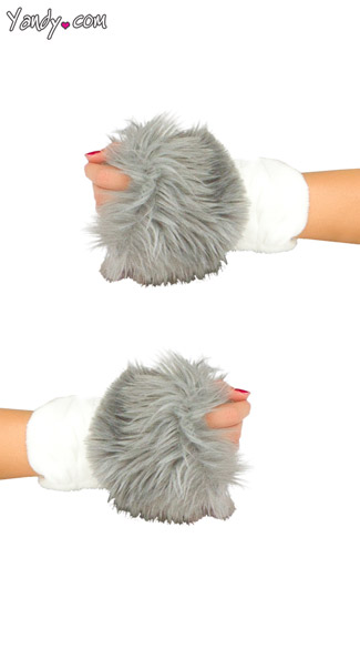 Deluxe Elephant Gloves, Soft Gray Gloves, Gray Elephant Gloves