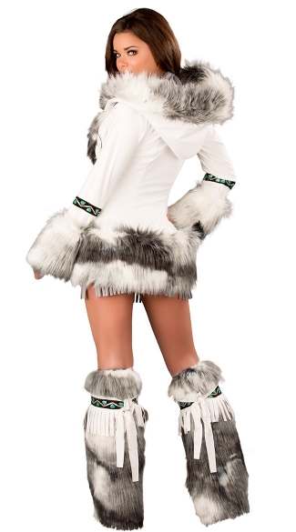 Deluxe Sexy White Eskimo Costume Sexy Eskimo Costume Eskimo Fringe