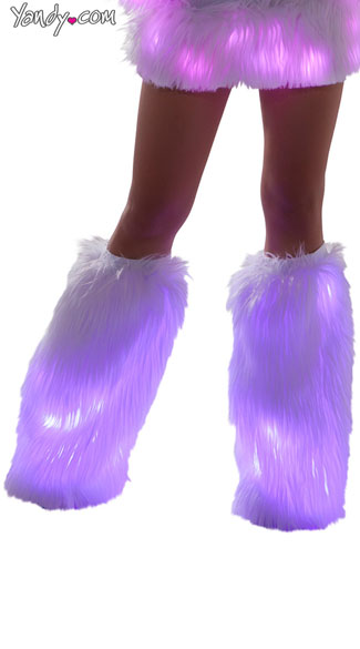 Furry Light-Up Legwarmers, Furry Legwarmers, Light-Up Legwarmers