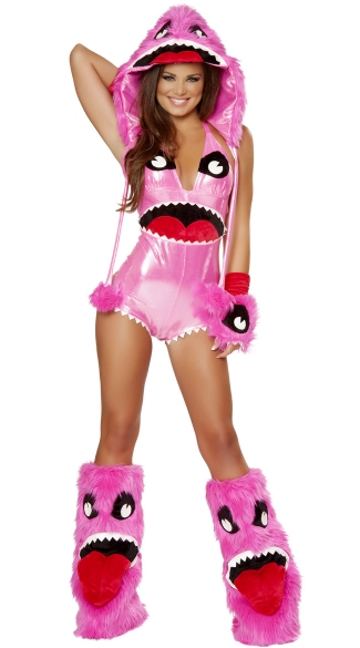 Deluxe Pink Monster Costume, Monster Halloween Costume, Monster Girl Costume, Adult Sexy Monster Costume
