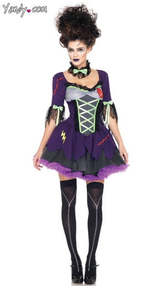 Frankie\'s Bride Costume, Frankensteins Bride Costume, Cartoon Bride Costume, Undead Bride Costume