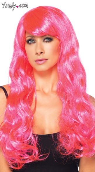 Neon Star Long Wavy Wig