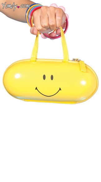 Happy Pill Purse, Yellow Pill Purse