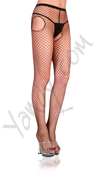 Industrial Net Garter Belt Pantyhose