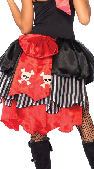 Pin On Pirate Bustle, Pirate Skirt, Pirate Costume Skirt, Layered Pirate Bustle