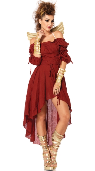 Mystical Goddess Costume, Burgundy Goddess Costume